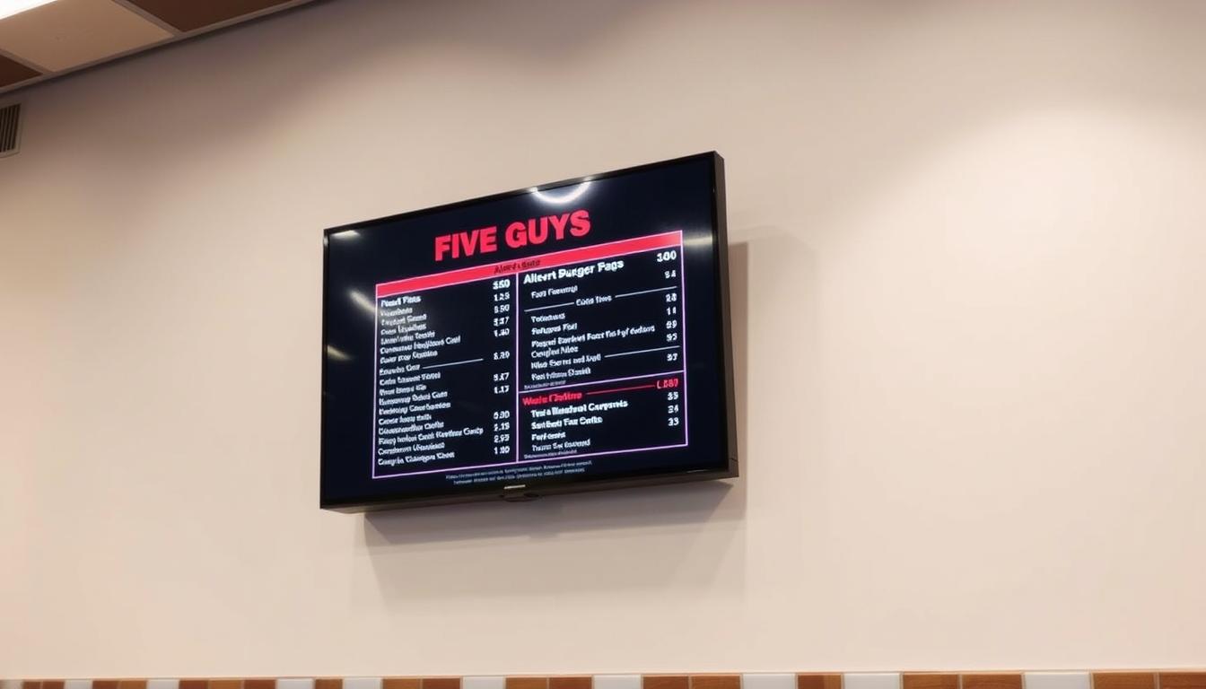 Five Guys Allergen Menu