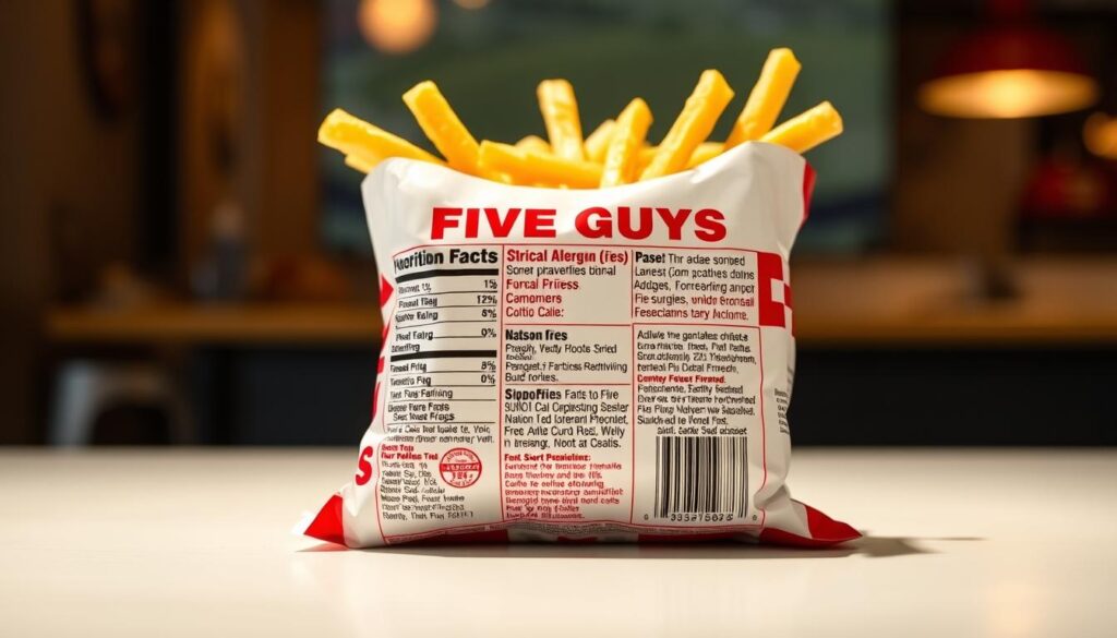Five Guys French Fries Allergen Information