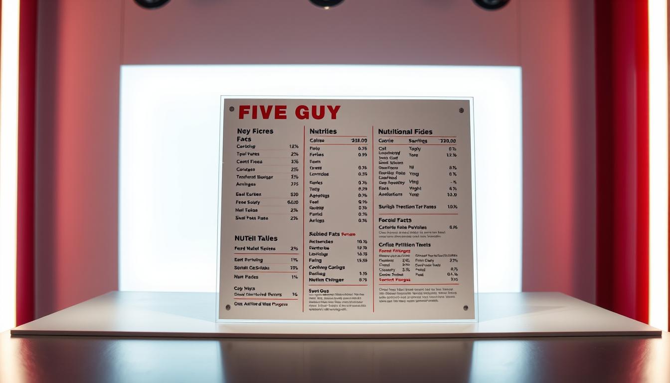 Five Guys Menu Calories