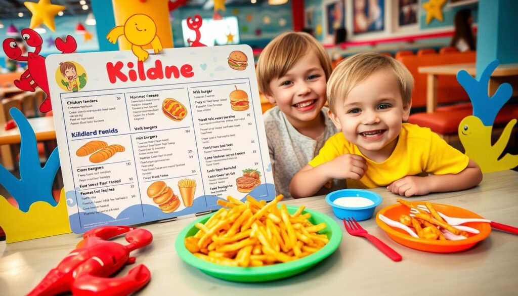 Red Lobster children’s non-seafood menu