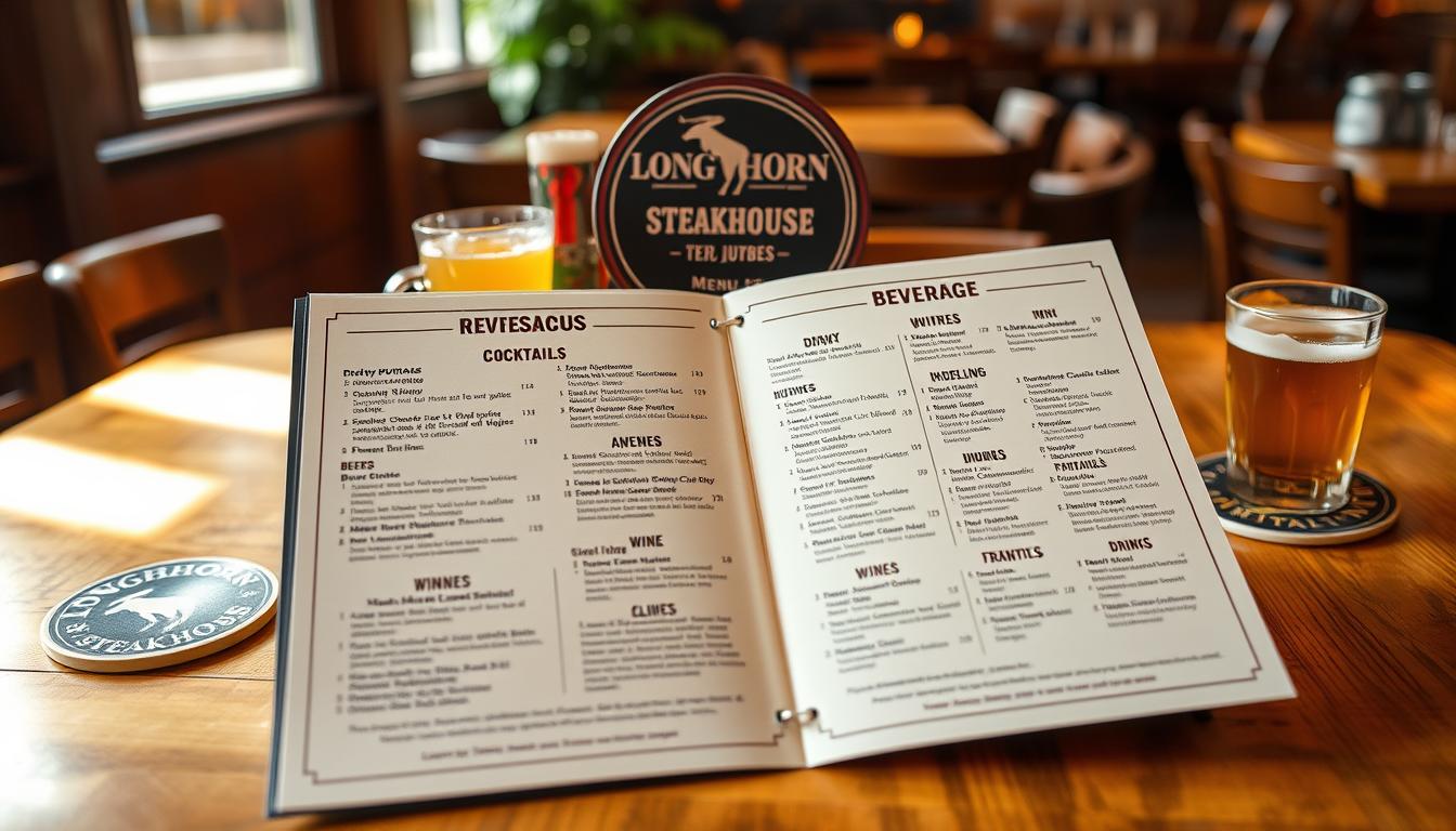 longhorn steakhouse drink menu