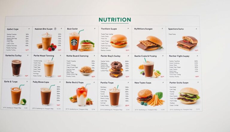 starbucks nutrition menu