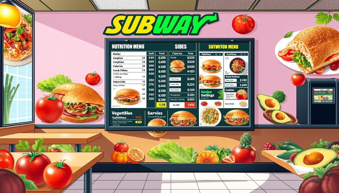 subway nutrition menu