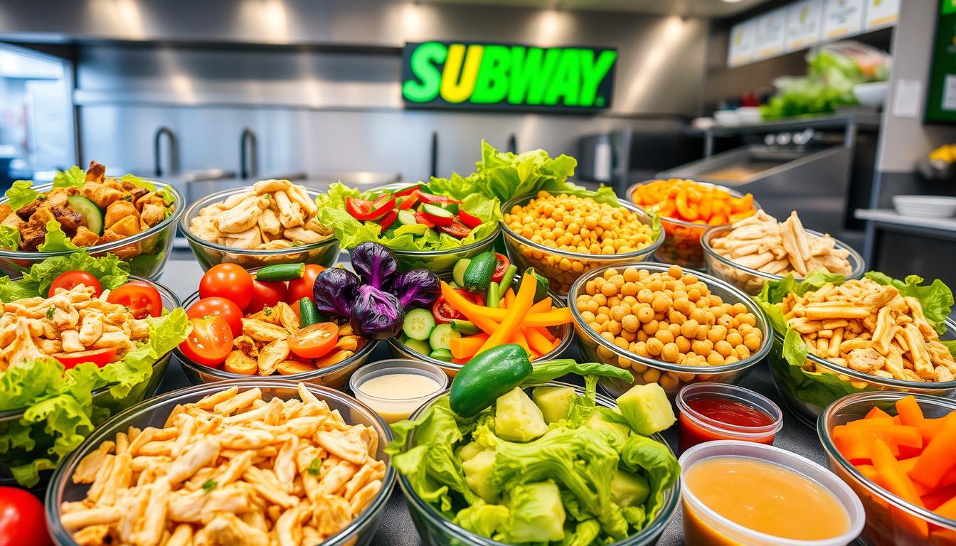 subway salad menu